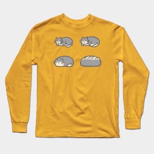 Cat Bread Loaf Evolution Long Sleeve T-Shirt